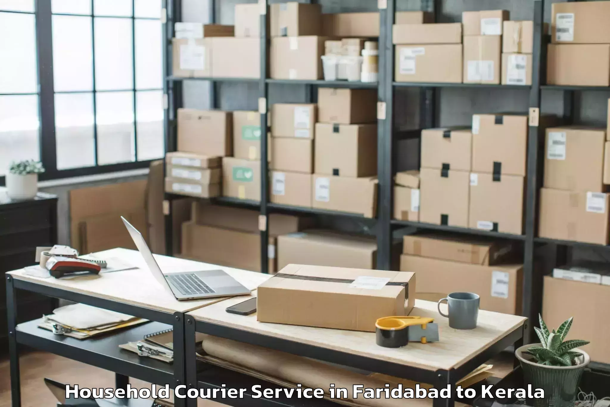 Top Faridabad to Iringal Household Courier Available